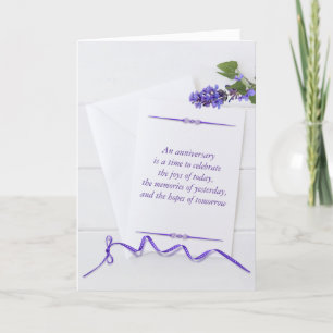 Carte Anniversaire Aux Fleurs Violettes