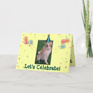 Carte Anniversaire Avec Jake The Golden Retriever