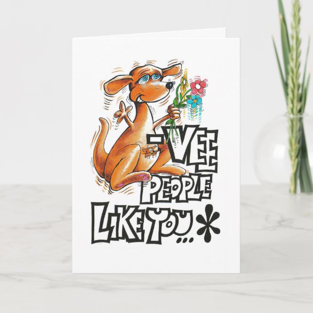 Carte Anniversaire avec kangourou (Devant)