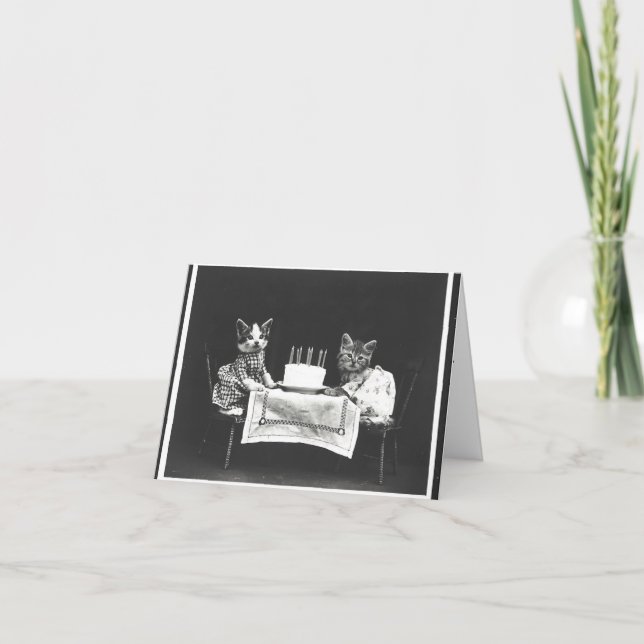 Carte anniversaire avec photo vintage (Devant)