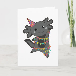 Carte Anniversaire Axolotl Garland