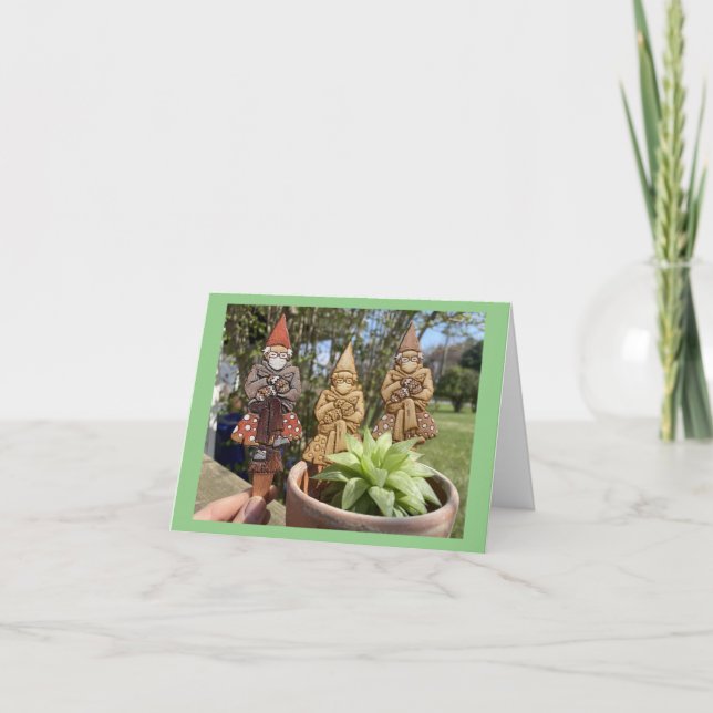 CARTE **ANNIVERSAIRE BATTU** DE SILLY GNOMES (Devant)