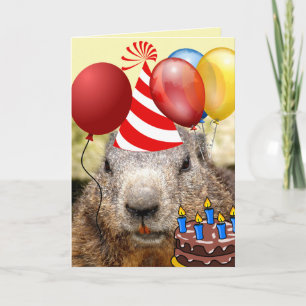 CARTE ANNIVERSAIRE BEAVER AMUSANT ANNIVERSAIRE ACCUEILLI