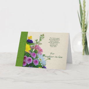 Carte Anniversaire, Belle-fille, Bouquet floral
