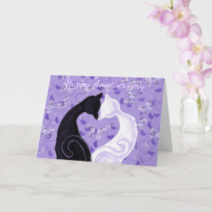 Carte Anniversaire Belle Love Couple Chat