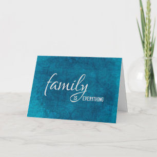 Carte anniversaire bleu aqua pour belle-soeur