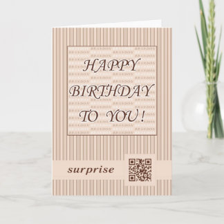 Carte Anniversaire Brandon de la salutation Card.Happy !