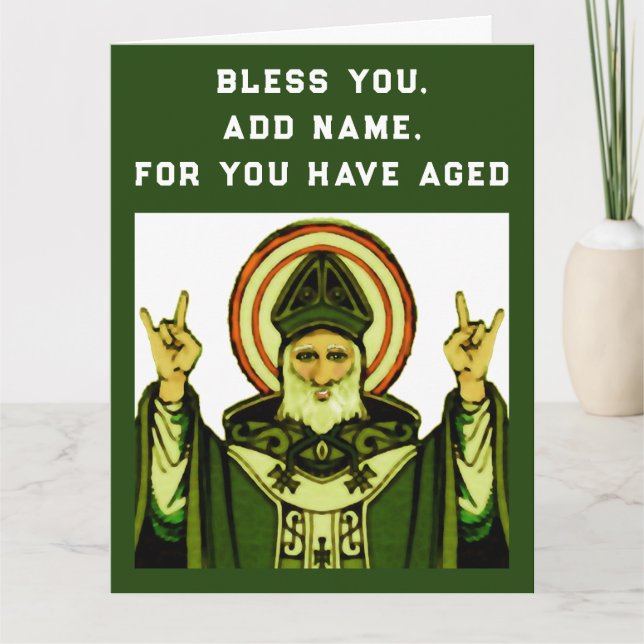 Carte anniversaire catholique (Devant)