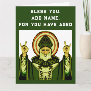 Carte anniversaire catholique drôle