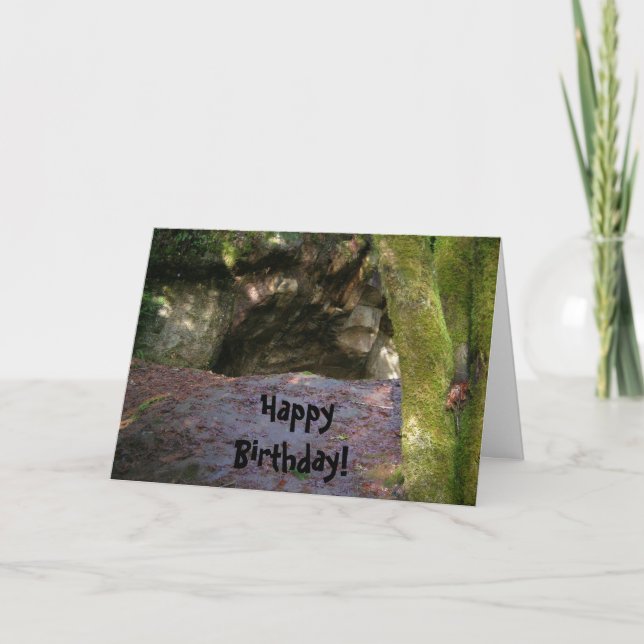 Carte Anniversaire Caveman (Devant)