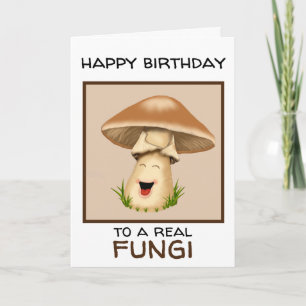 Carte Anniversaire Champignon Fungi