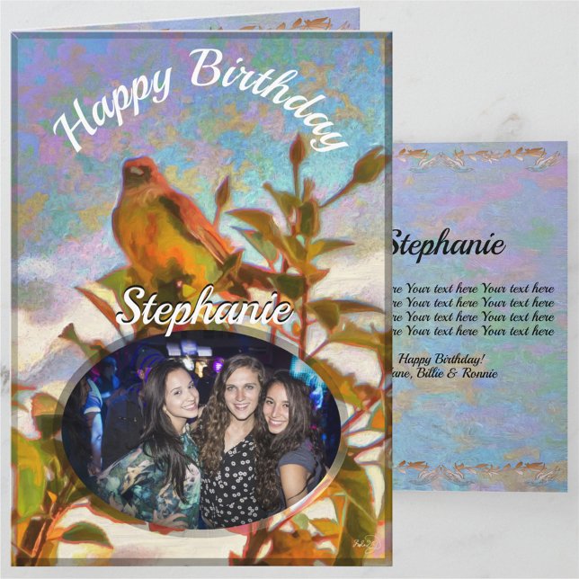 Carte Anniversaire Chanteur au bord de la piscine 2338 (Créateur téléchargé)
