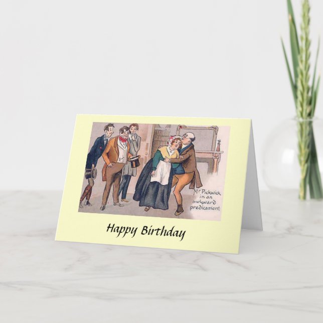 Carte Anniversaire - Charles Dickens, "Pickwick Pa (Devant)