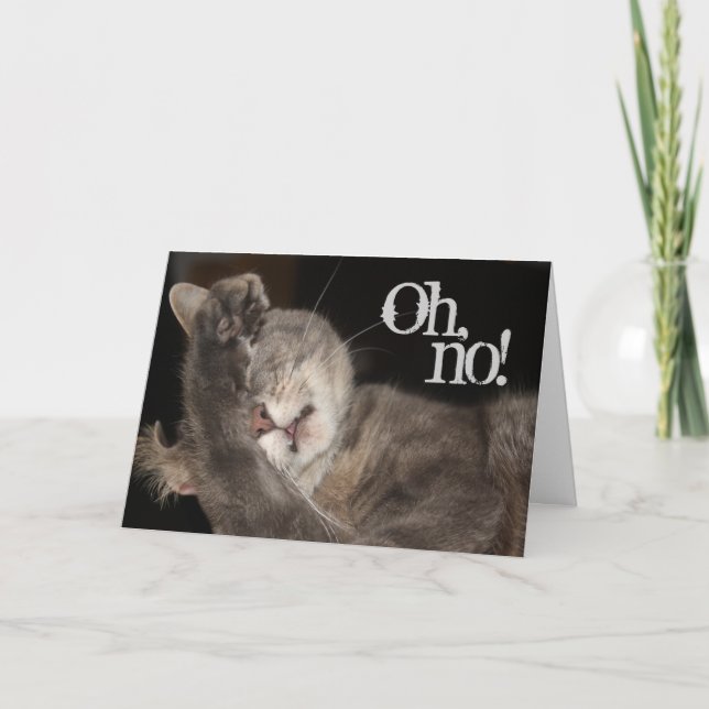 Carte Anniversaire, Chat (Devant)