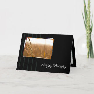 Carte Anniversaire chaud et élégant