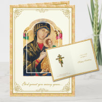 Anniversaire chrétien Vierge byzantine orthodoxe