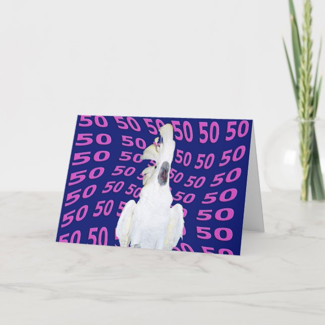 Carte Anniversaire cinquante (Devant)