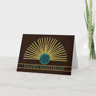 Carte Anniversaire - Conception du ventilateur autochton