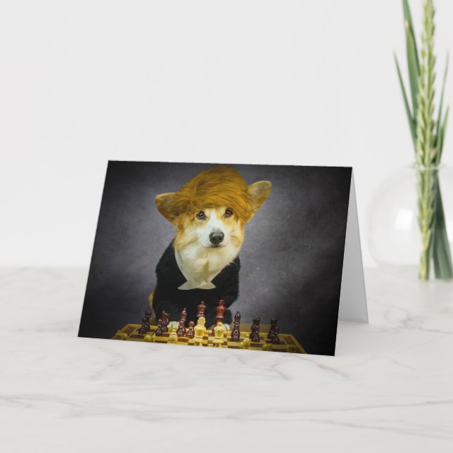 Carte Anniversaire Corgi (Devant)