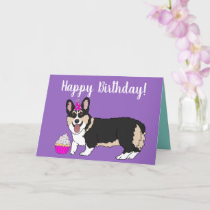 Carte Anniversaire Corgi Pup