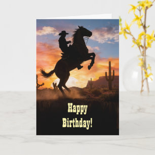 Carte Anniversaire Country Western Cowboy Inspirant à ch