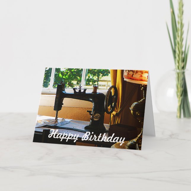 Carte Anniversaire - Couture (Devant)