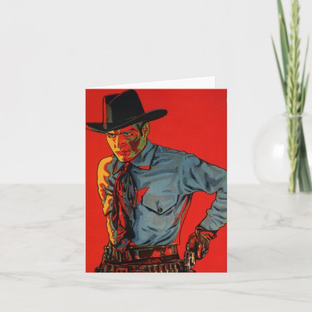 Carte Anniversaire Cowboy ! (Devant)