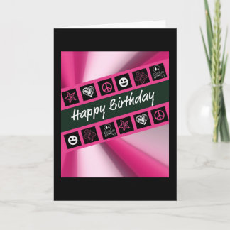 Carte Anniversaire d'ado de roses indien