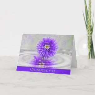 Carte Anniversaire Dahlia