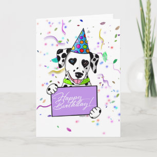Carte Anniversaire dalmate