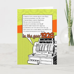 Carte Anniversaire d'anecdotes amusantes - coût de la