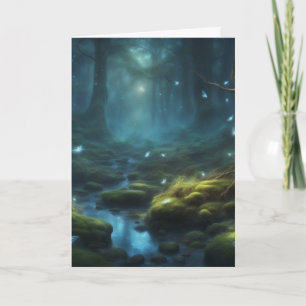 Carte Anniversaire Dark Cottagecore Forêt Enchantée