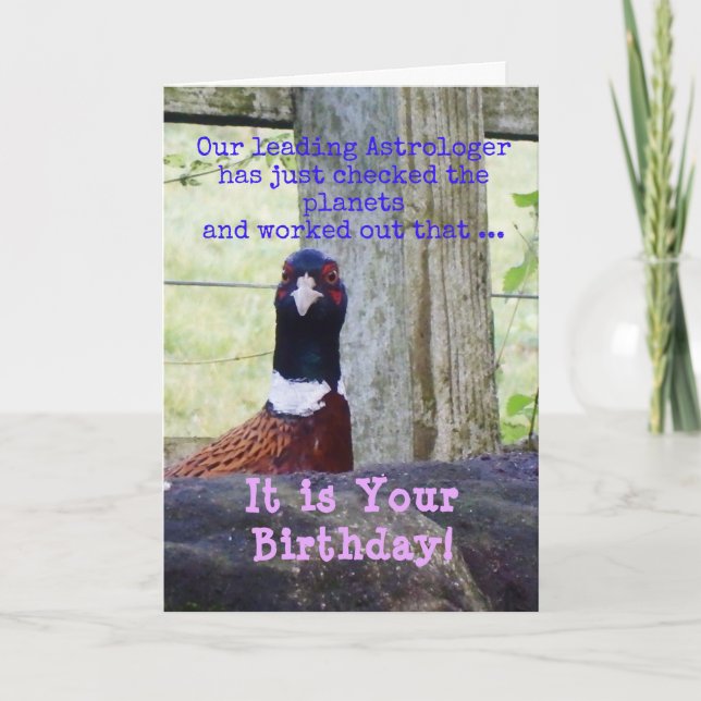 Carte Anniversaire d'Astrologiste (Devant)