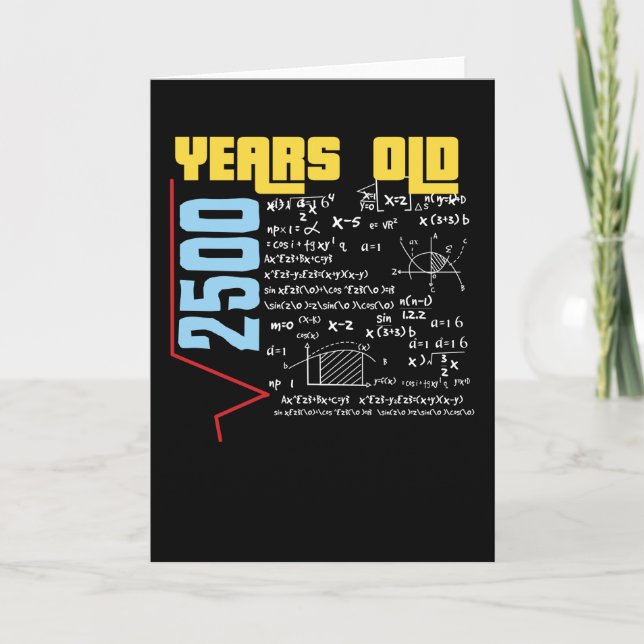 Carte Anniversaire de 50 ans (Devant)