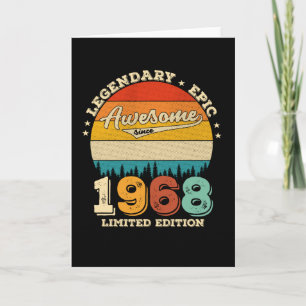 Carte anniversaire de 57 ans 1968 Magnifique 57e anniver