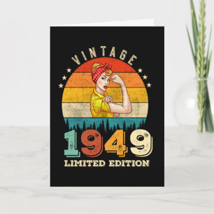 Carte anniversaire de 73 ans 1949 Vintage 73e anniversai