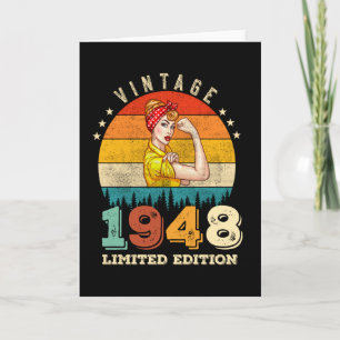 Carte anniversaire de 77 ans 1948 Vintage 77e anniversai
