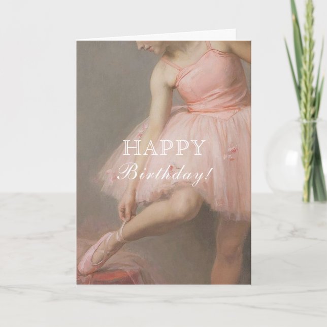 Carte Anniversaire de Ballerina (Devant)