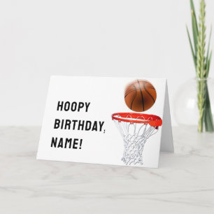 Carte Anniversaire de basket drôle