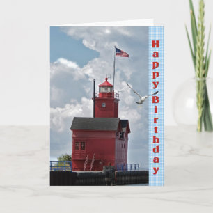 Carte Anniversaire de Big Red Lighthouse