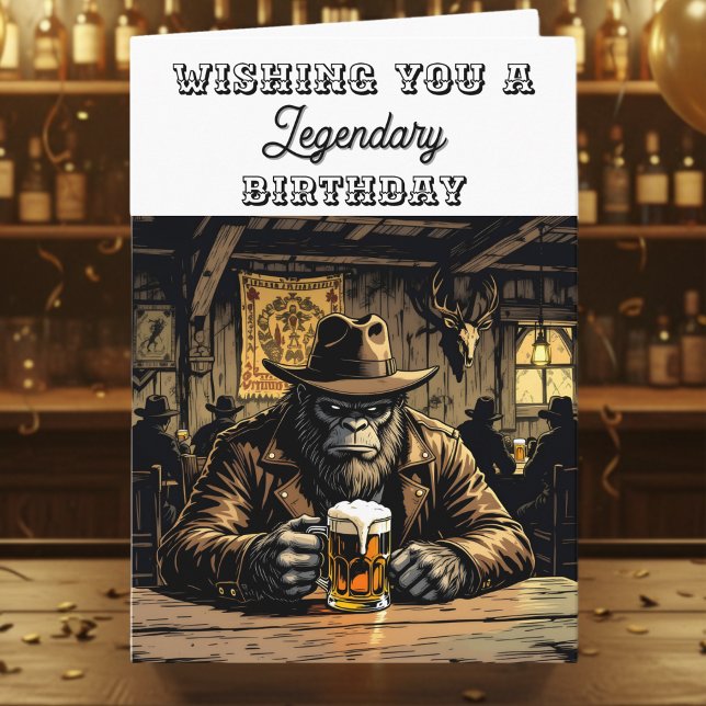 Carte Anniversaire de Bigfoot (Créateur téléchargé)