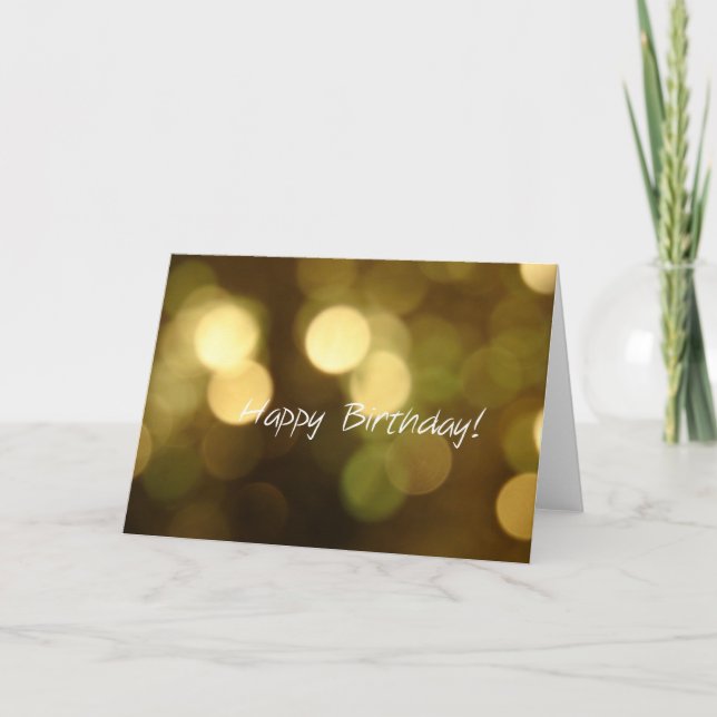 Carte Anniversaire de Bokeh (Devant)