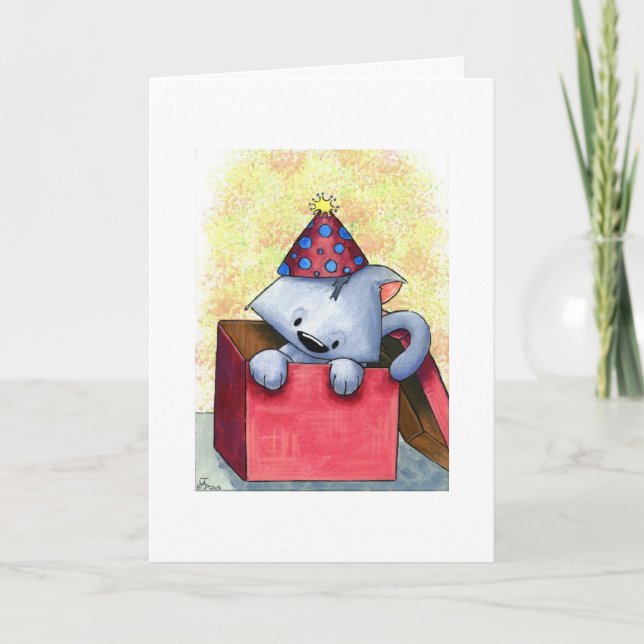 CARTE ANNIVERSAIRE DE BOXCAT (Devant)