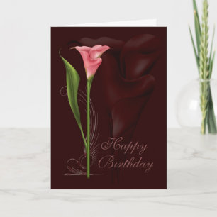 Carte Anniversaire de Calla Lily