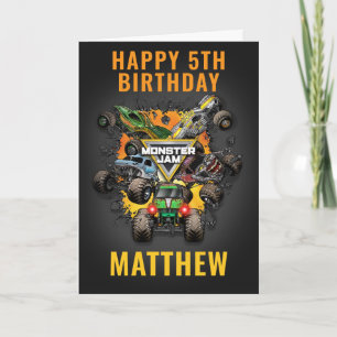 Carte Anniversaire de camions Monster Jam