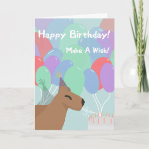 Carte Anniversaire de Capybara