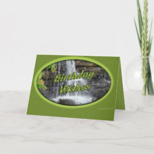 Carte Anniversaire de cascade-personnaliser