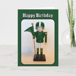 Carte Anniversaire de casse-noix de joueur de football