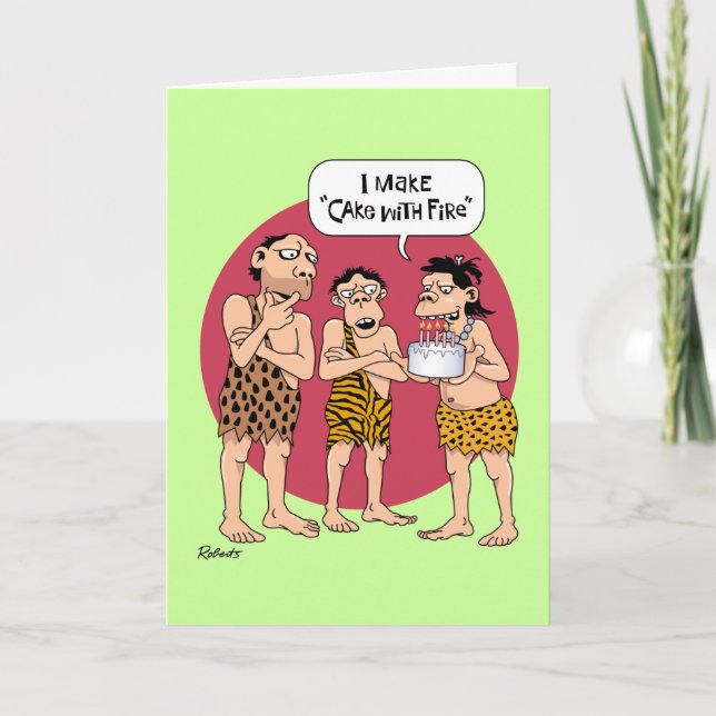 Carte Anniversaire de Cavewoman (Devant)