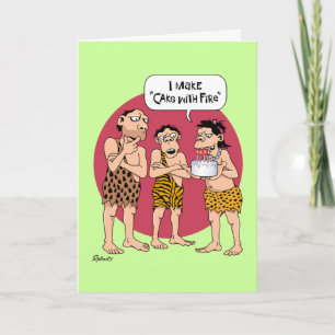 Carte Anniversaire de Cavewoman